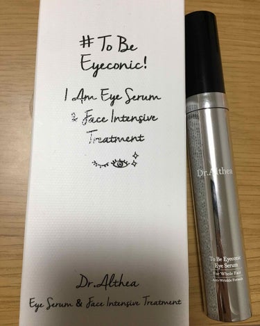 Dr Althea🇰🇷TO BE EyeConic Eye Serum
韓国の弘大の店舗で購入.

・浮腫改善
・シワ改善
・潤い、栄養補給

チップから直接クリームが出てくるから
マッサージしながら塗