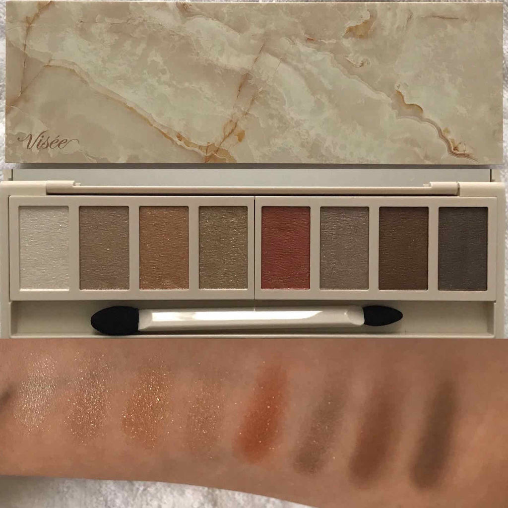 グラマラスヌード アイパレット (クリスマスコフレ 2017)/Visée/メイクアップキットを使ったクチコミ（1枚目）