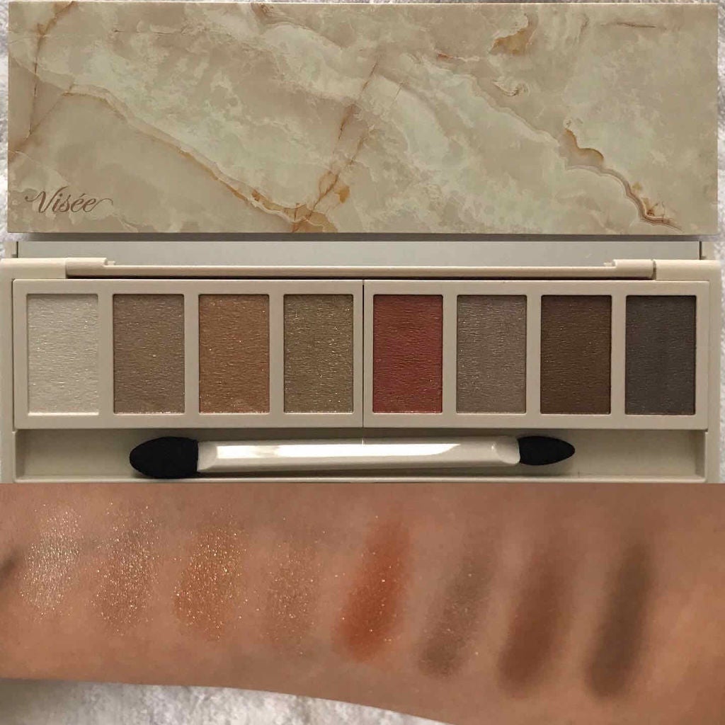 グラマラスヌード アイパレット (クリスマスコフレ 2017)/Visée/メイクアップキットを使ったクチコミ(1枚目)