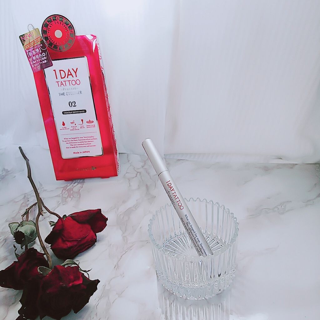 1DAY TATTOO プロキャスト ザ・アイライナー/K-パレット/リキッドアイライナーを使ったクチコミ（1枚目）