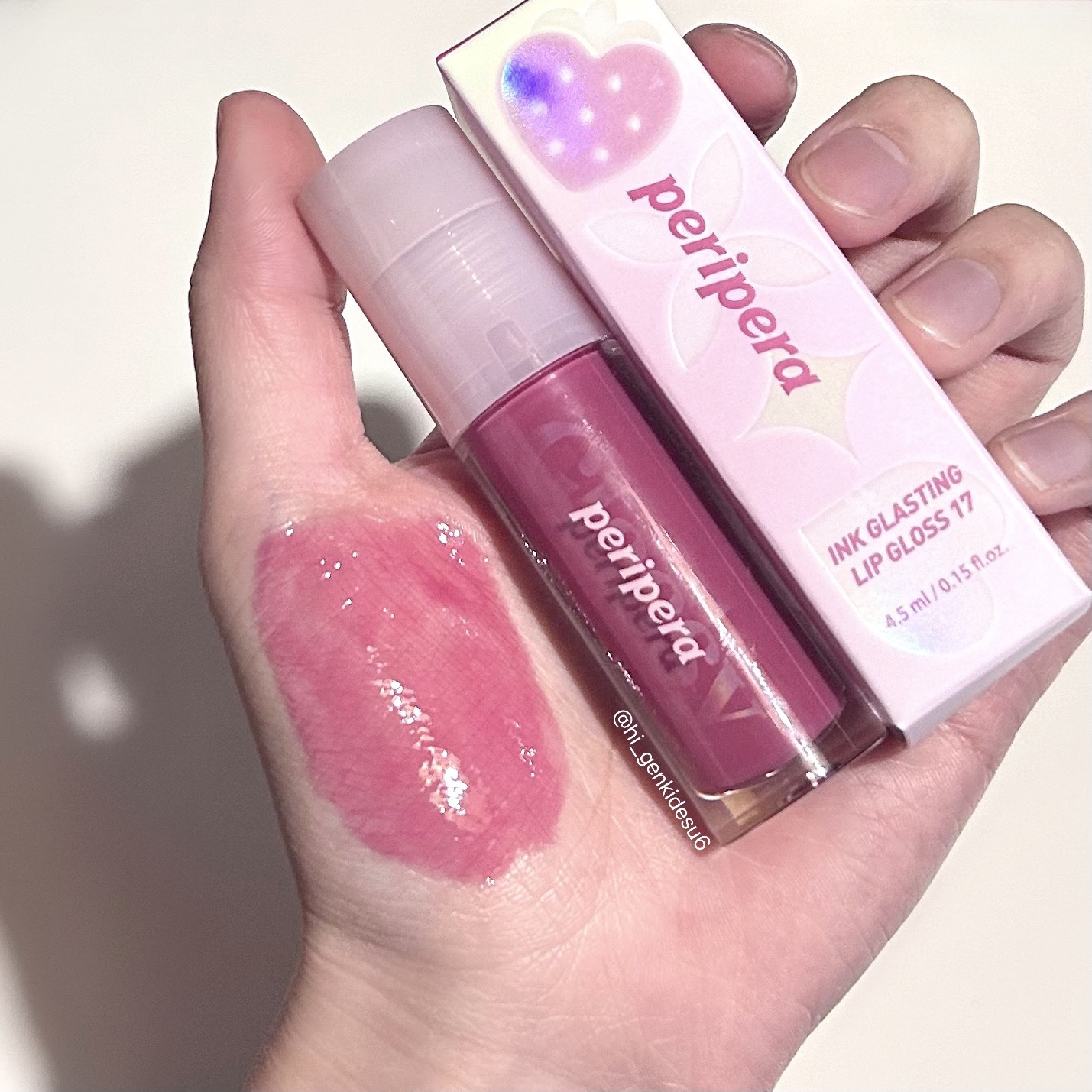 インク グラスティング リップ グロス 17 ベリーベスト(BERRY BEST)/PERIPERA/リップグロスを使ったクチコミ（1枚目）