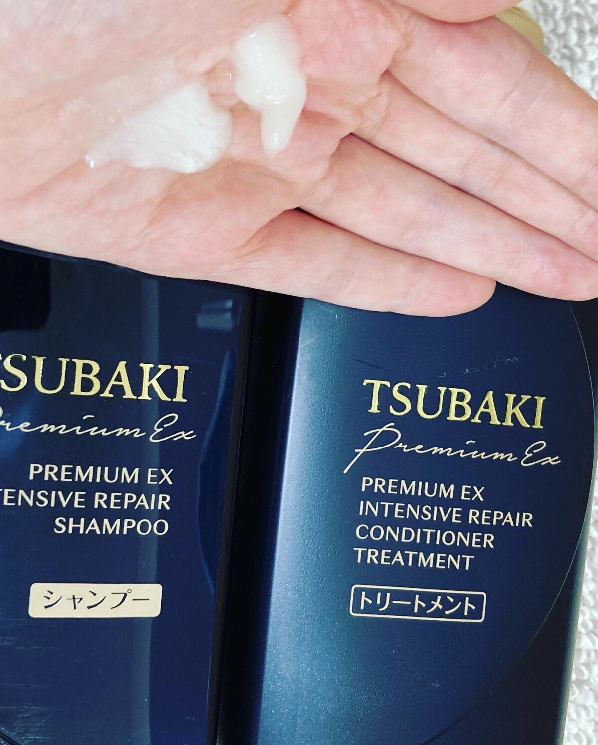 プレミアムEX インテンシブリペア <シャンプー>/コンディショナー<ヘアトリートメント> /TSUBAKI/市販シャンプーを使ったクチコミ(2枚目)