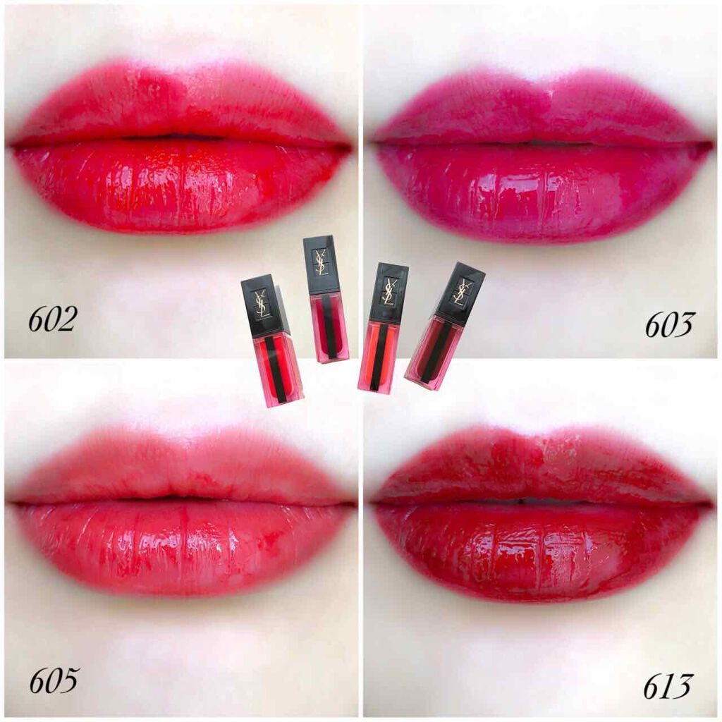 ルージュ ピュールクチュール ヴェルニ ウォーターステイン/YVES SAINT LAURENT BEAUTE/口紅を使ったクチコミ(1枚目)