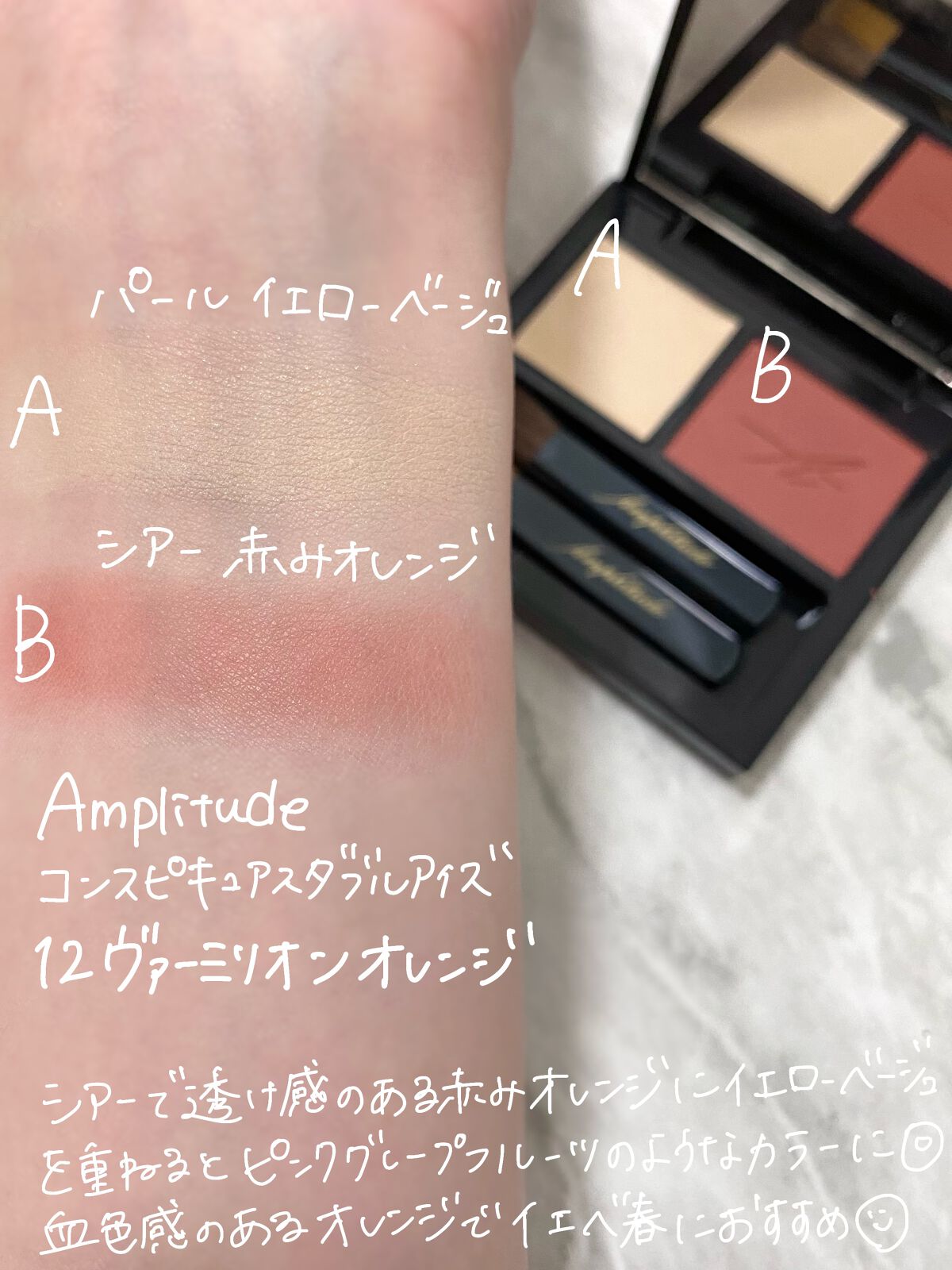 コンスピキュアス ダブルアイズ/Amplitude/アイシャドウパレットを使ったクチコミ（2枚目）