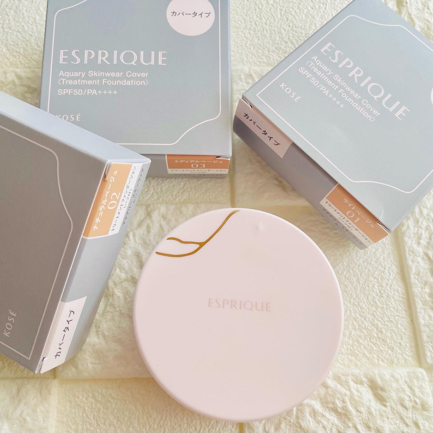 アクアリー スキンウェア カバー/ESPRIQUE/クッションファンデーションを使ったクチコミ(5枚目)