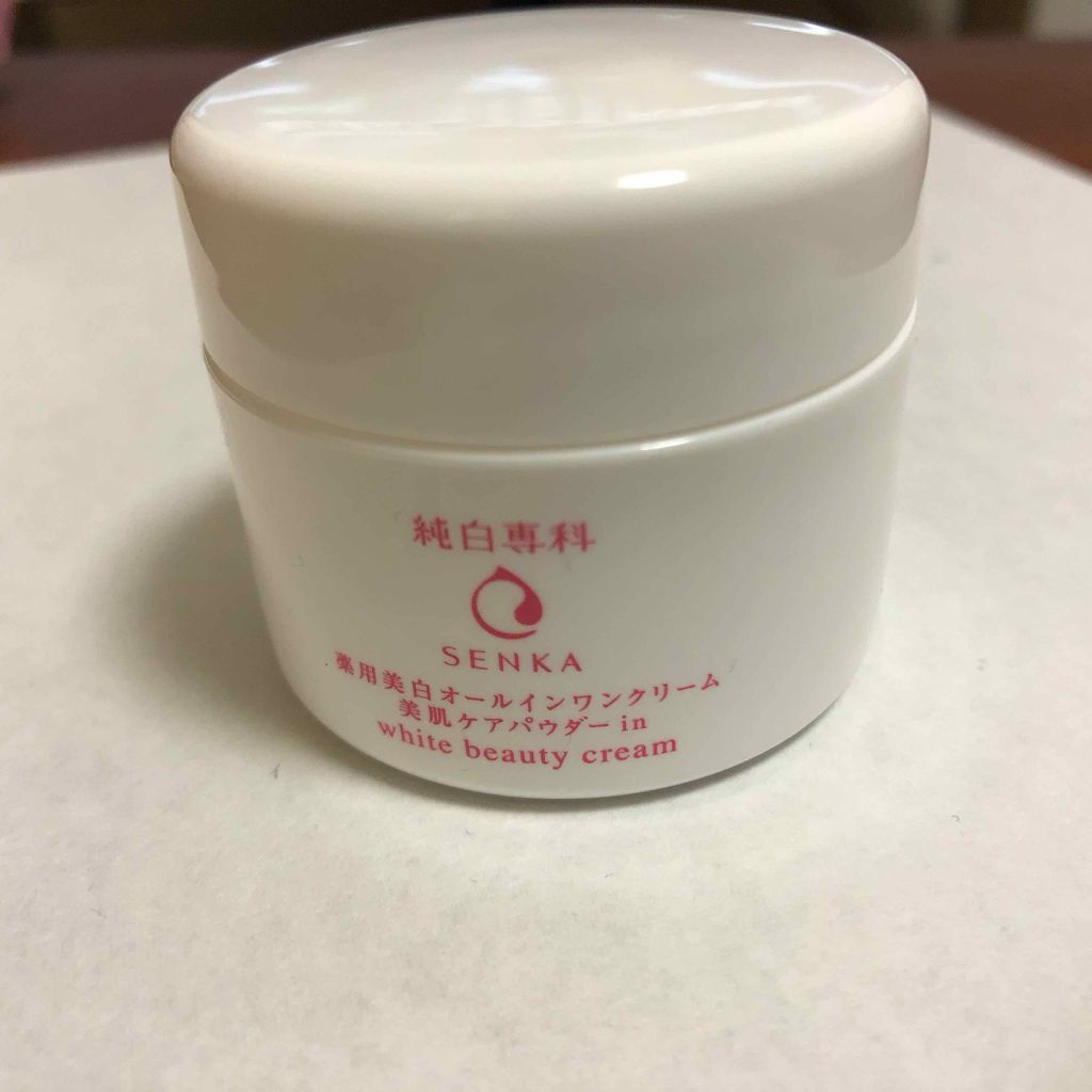 純白専科 すっぴん純白クリーム/SENKA（専科）/オールインワン化粧品を使ったクチコミ（1枚目）