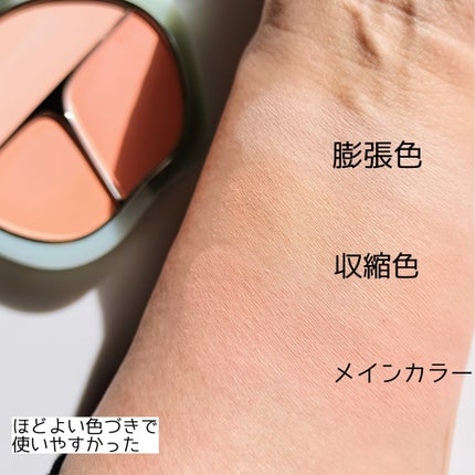 TIMAGE 3色チークパレット/TIMAGE/パウダーチークを使ったクチコミ(5枚目)