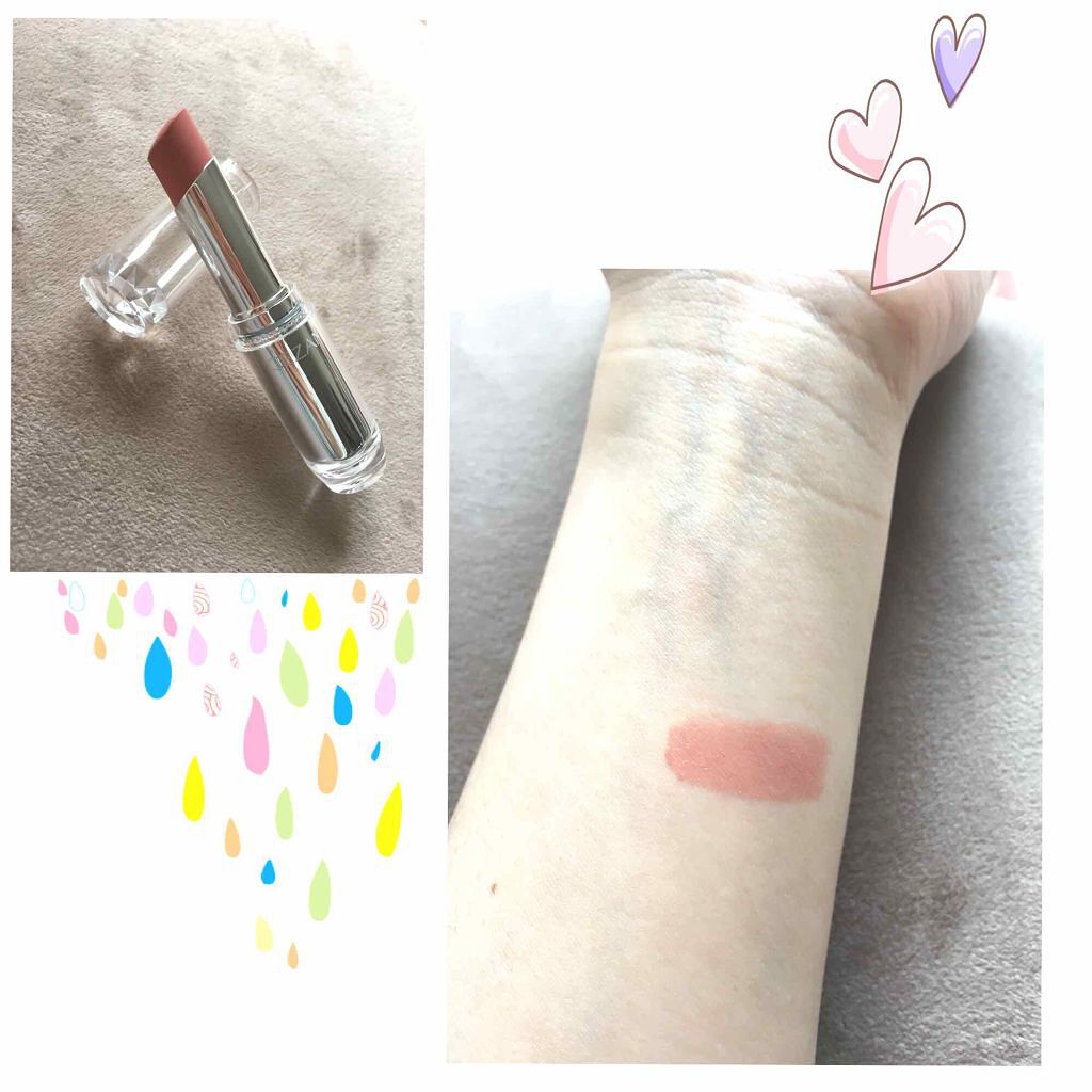 ラスティンググロスリップ/CEZANNE/口紅を使ったクチコミ(2枚目)