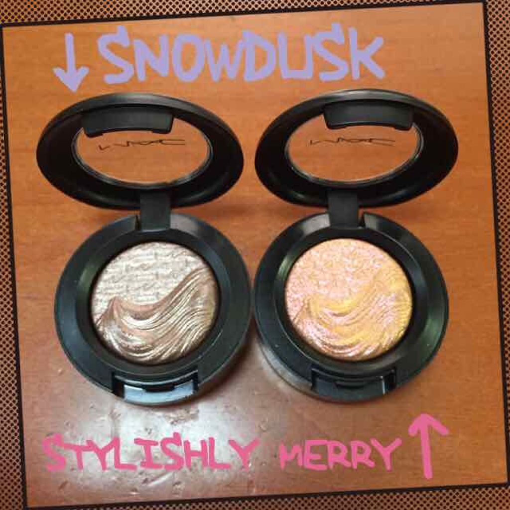 エクストラ ディメンション アイシャドウ スタイリッシュリー メリー/M・A・C/単色アイシャドウを使ったクチコミ（2枚目）