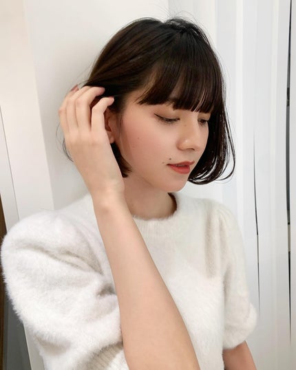 HARUNA on LIPS 「.おしゃれボブ✨.今回のボブは自然に内側に入るようにデザイン💕..」(4枚目)