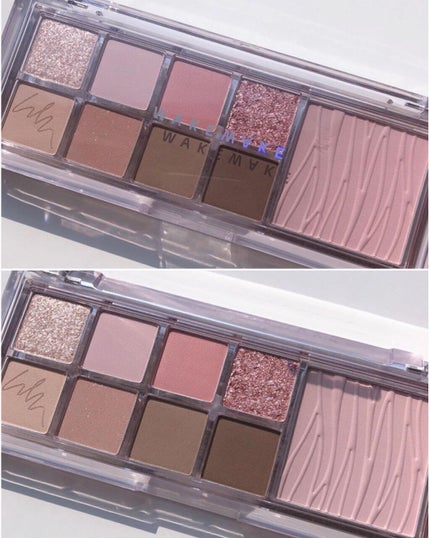 ミックスブラーリングアイパレット/wakemake/マルチパレットを使ったクチコミ(2枚目)