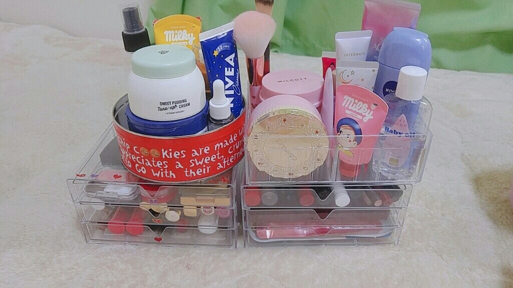 3段式クリアーケース/DAISO/その他化粧小物を使ったクチコミ(3枚目)