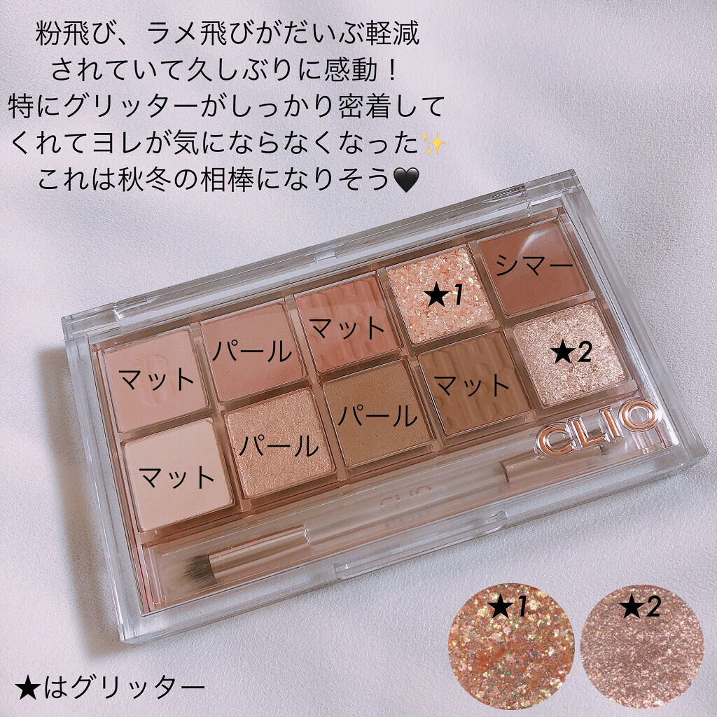 プロ アイ パレット/CLIO/アイシャドウパレットを使ったクチコミ（3枚目）