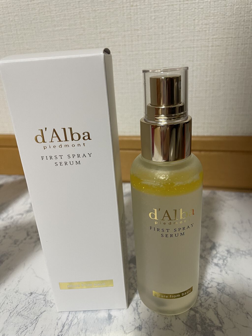 ダルバ ホワイトトリュフファーストスプレーセラム/ダルバ/ミスト状化粧水を使ったクチコミ（3枚目）