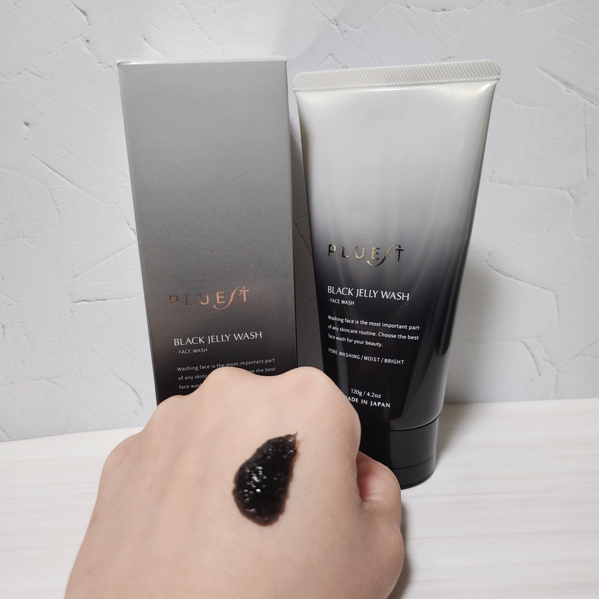 BLACK JELLY WASH（ブラックジェリーウォッシュ）/PLUEST/その他洗顔料を使ったクチコミ（3枚目）