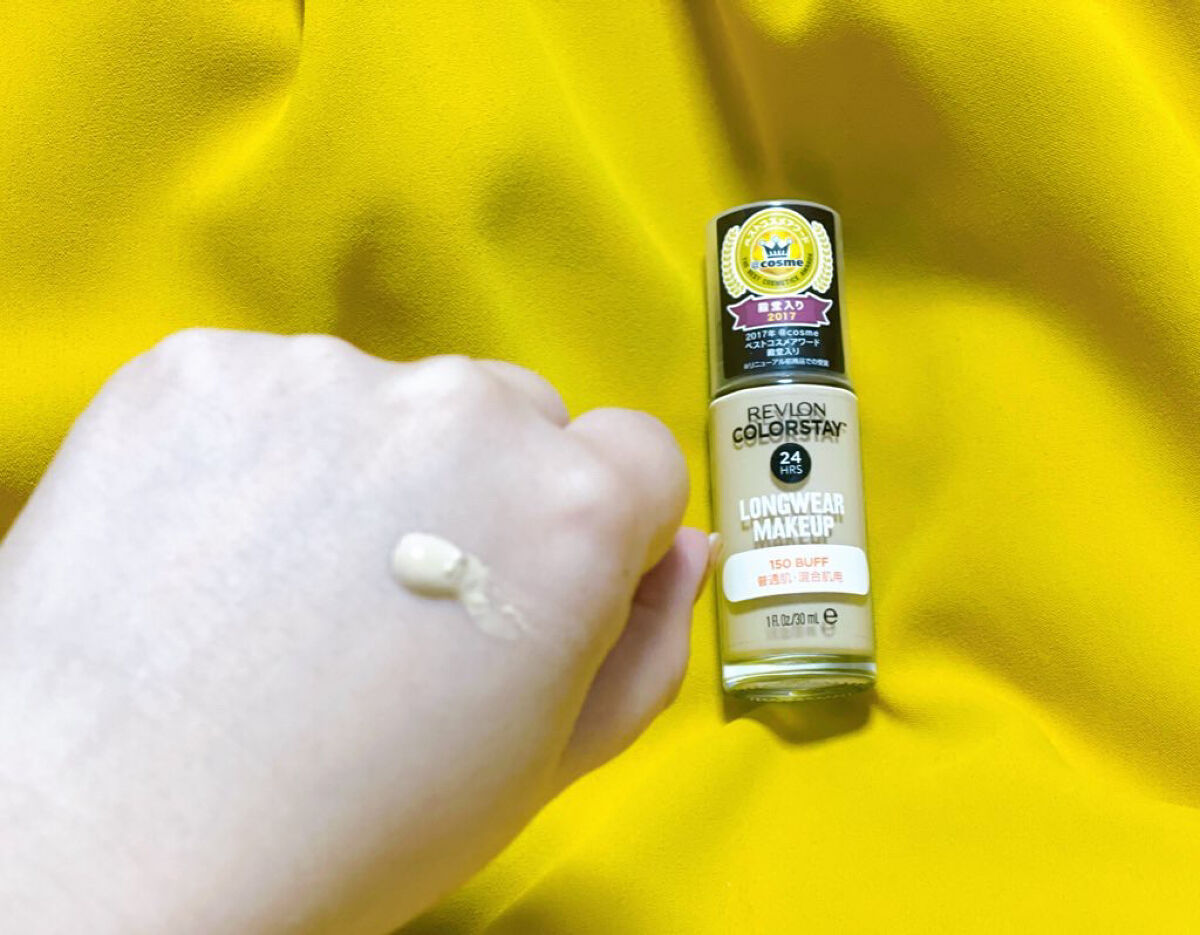 カラーステイ ロングウェア メイクアップ/REVLON/リキッドファンデーションを使ったクチコミ（2枚目）