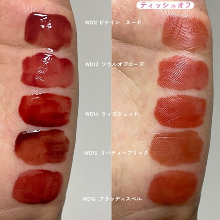 ザ ウォータリーデューティント/MERZY/リップティントを使ったクチコミ(4枚目)