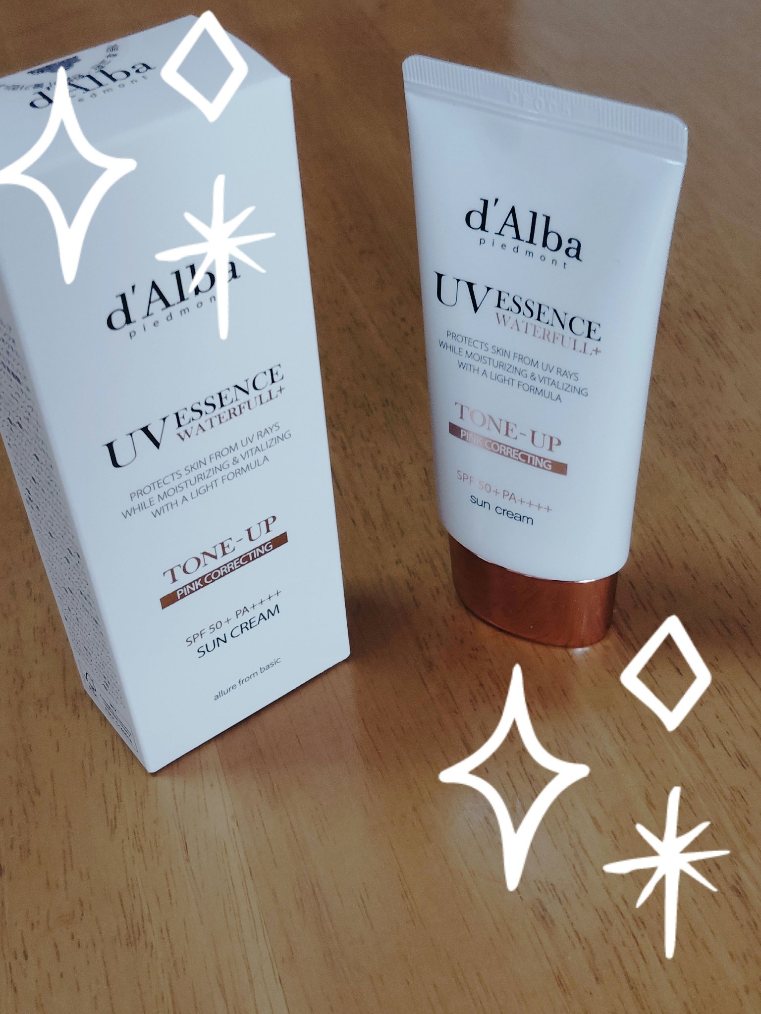 ウォータフルトーンアップサンクリーム/ダルバ/日焼け止めクリームを使ったクチコミ（1枚目）