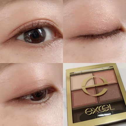スキニーリッチシャドウ/excel/アイシャドウパレットを使ったクチコミ(3枚目)
