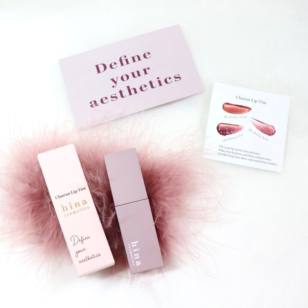 チュルンリップティント/hina cosmetics/リップティントを使ったクチコミ(2枚目)