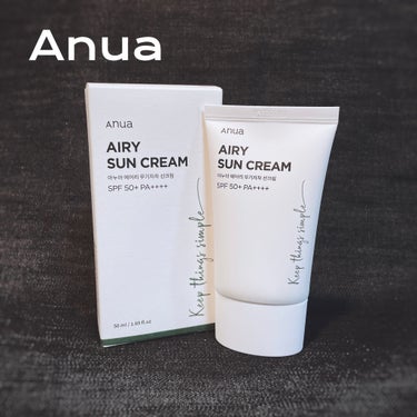 Anua エアリーサンクリーム SPF50+PA++++のクチコミ「
━━━━━━━━━
 " anua _ アヌア " 
━━━━━━━━━

✔エアリーサンク.....」（1枚目）