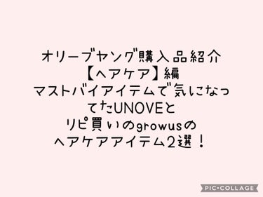 洗い流さないトリートメント/GROWUS/アウトバストリートメントを使ったクチコミ（1枚目）