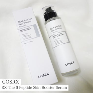 COSRX
RX The 6 Peptide Skin Booster Serum


『６種の多機能ペプチドが
　様々な肌悩みを効果的にケア』


スキンケアの最初に使用する
ブースターアイテム✨

