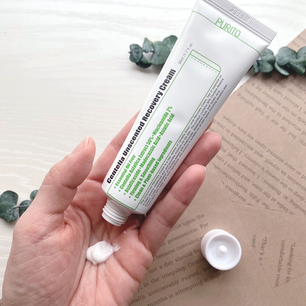 センテラアンセンティドリカバリークリーム/PURITO/フェイスクリームを使ったクチコミ（2枚目）