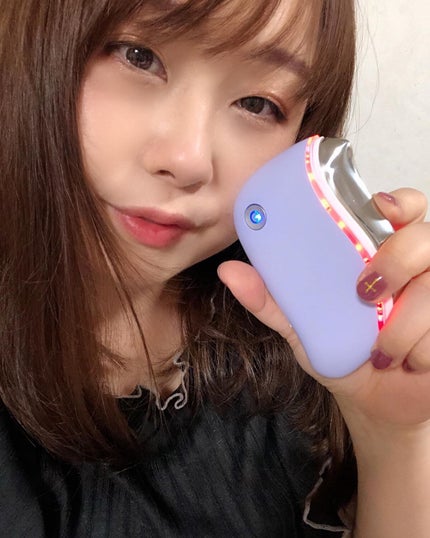 電動かっさプレート 小鳥型(パープル)/Emay Plus/美顔器・マッサージの画像