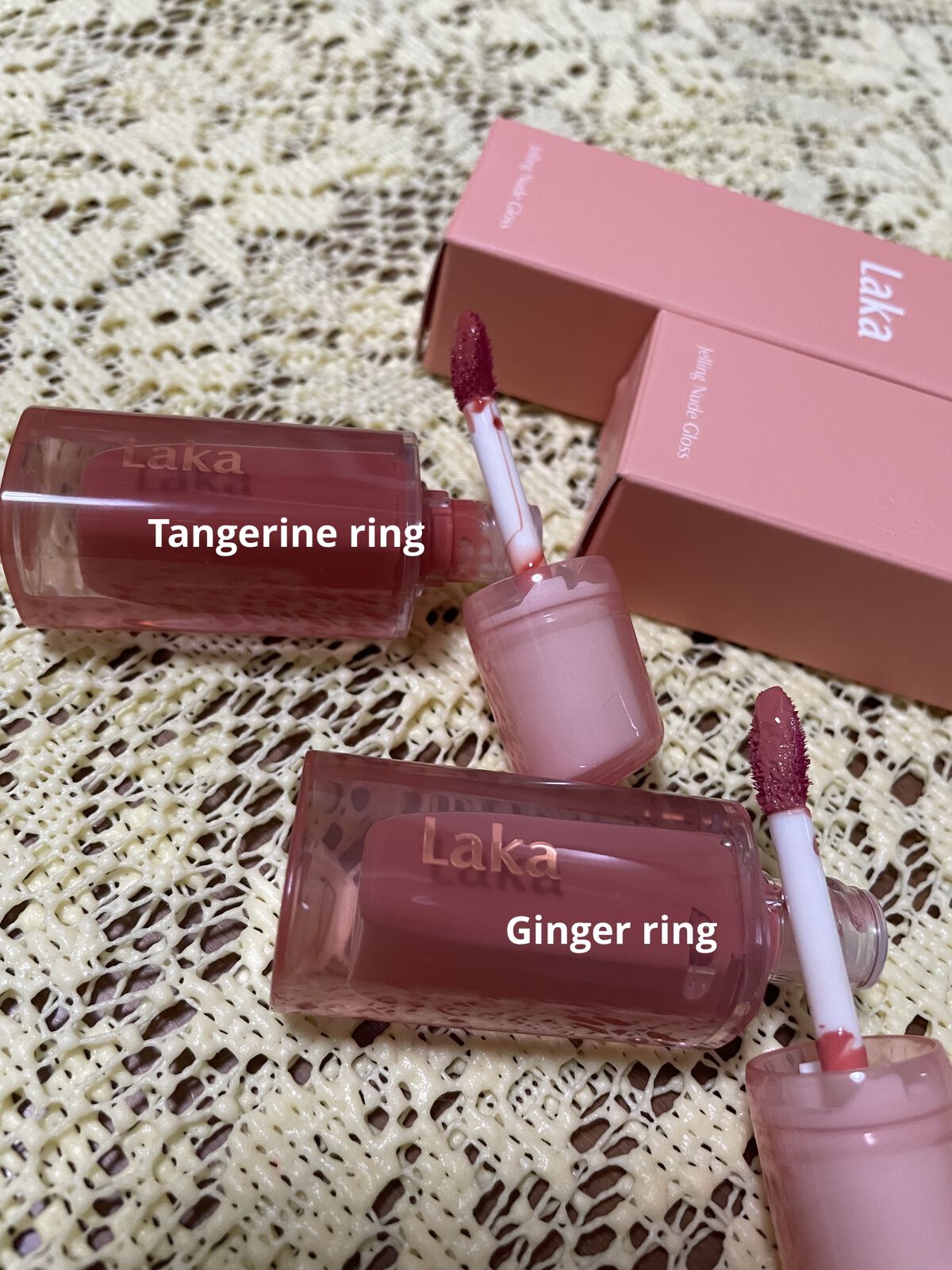 ジェリーイングヌードグロス/Laka/リップグロスを使ったクチコミ（3枚目）