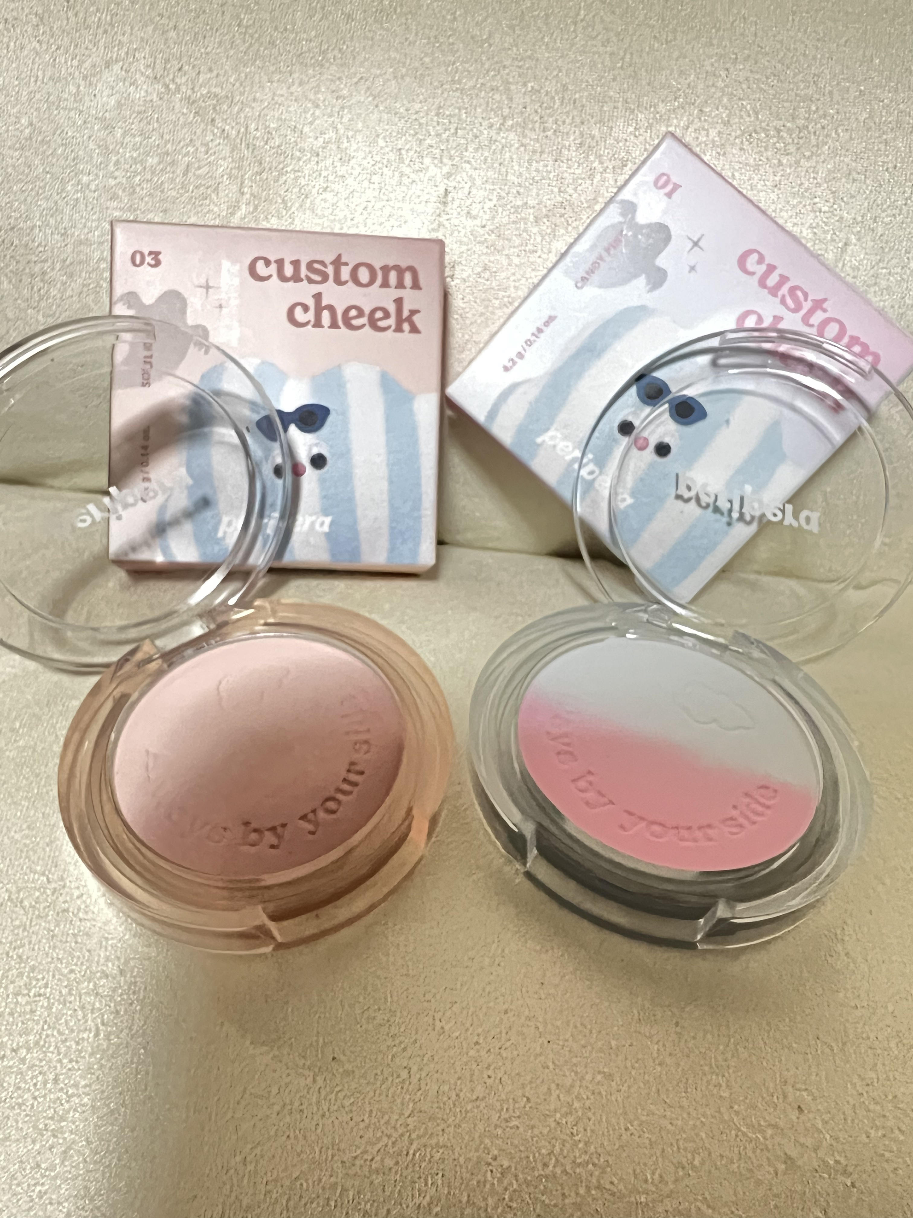 ピュア ブラッシュド カスタム チーク 01 CANDY PINK/PERIPERA/パウダーチークを使ったクチコミ（2枚目）