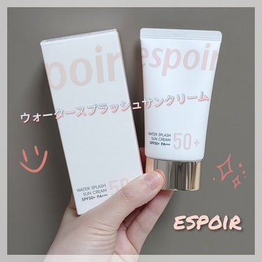 
espoirのウォータースプラッシュサンクリーム
SPF50+PA+++ AD2


伸びがすごーく良くて自然なトーンアップまで
してくれるespoirのサンクリーム☀
少量つけただけでもすごくよく伸