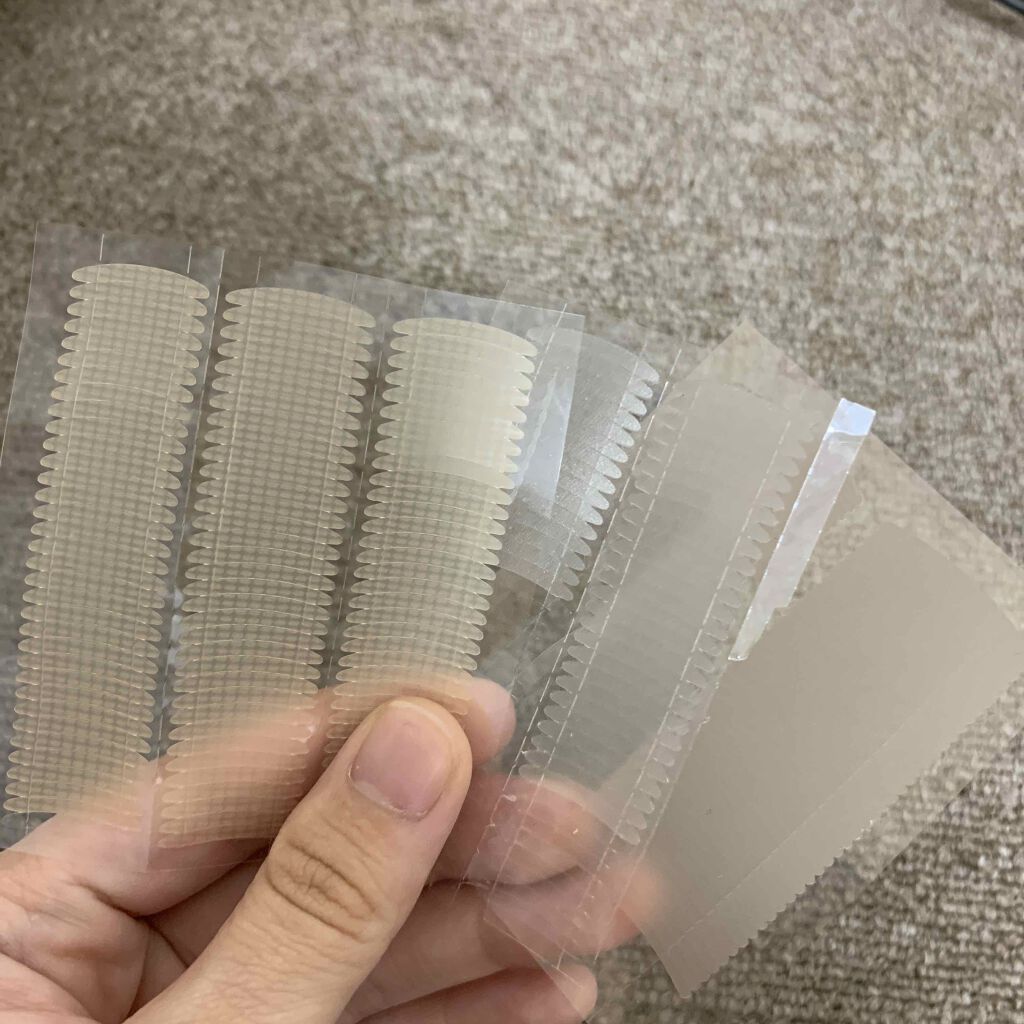 のびーるアイテープ（絆創膏タイプ、レギュラー）/DAISO/二重まぶた用アイテムを使ったクチコミ（1枚目）