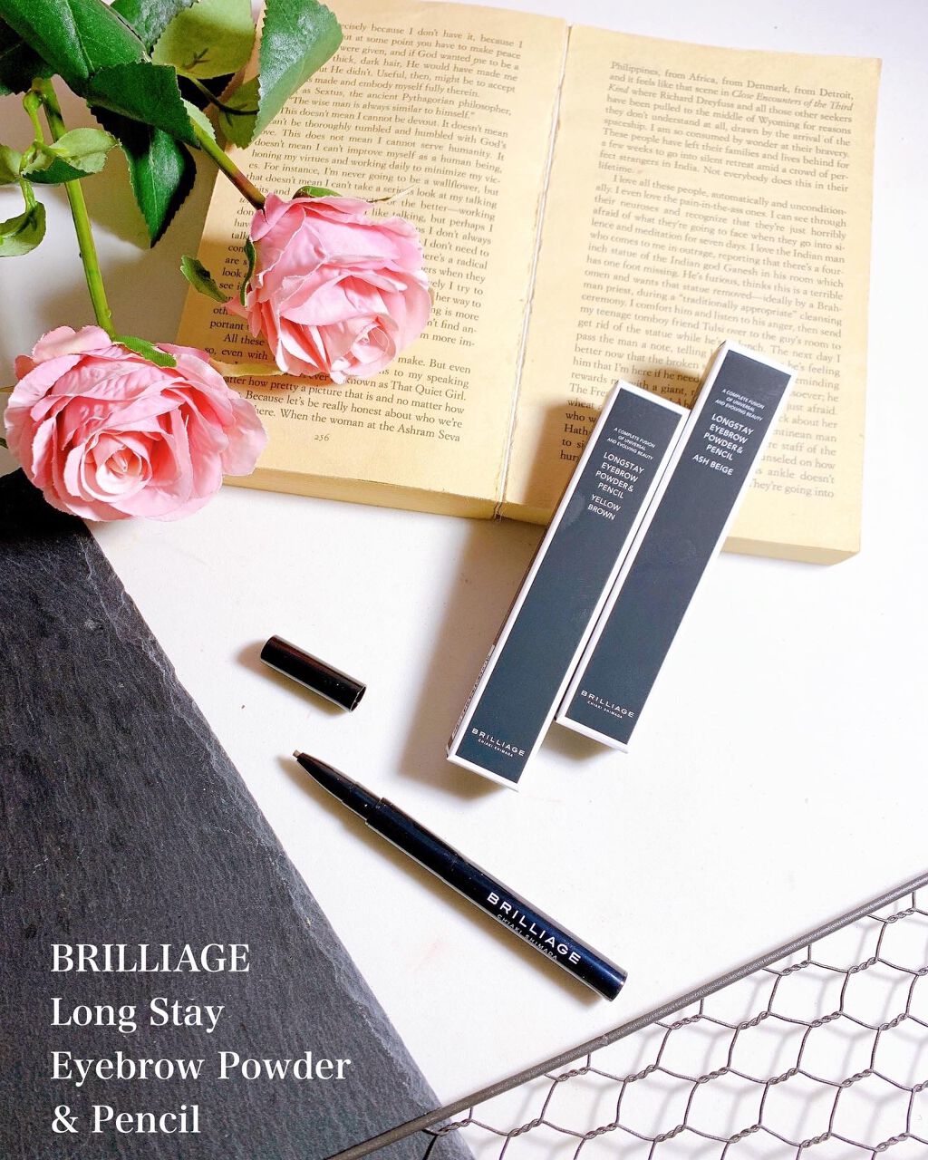  ロングステイ アイブロウパウダー＆ペンシル/ブリリアージュ/アイブロウペンシルを使ったクチコミ（1枚目）