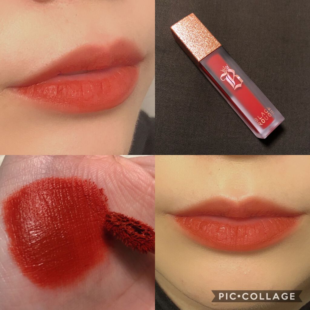 エアフィットベルベットティント/BLACK ROUGE/リップティントを使ったクチコミ（1枚目）