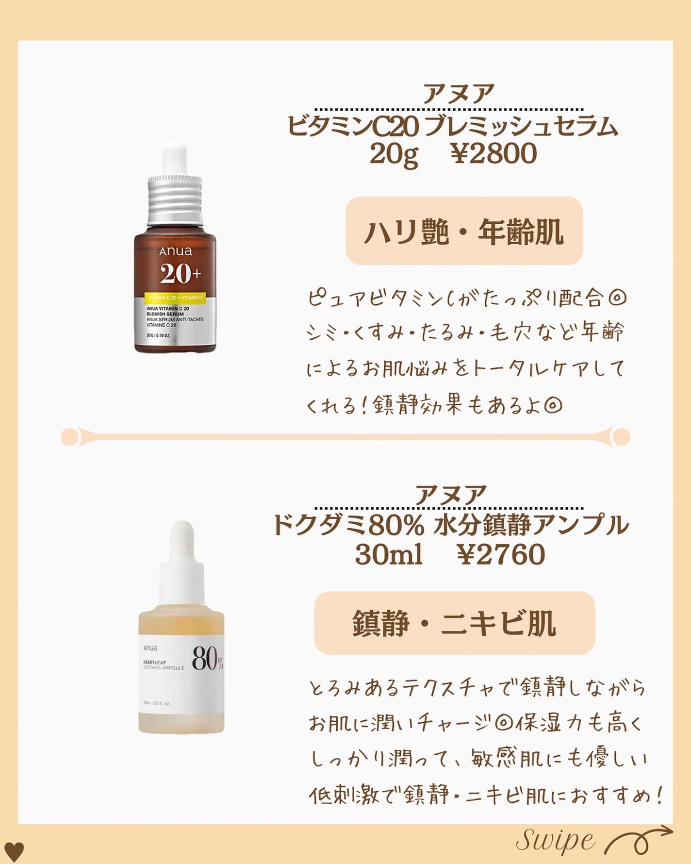 つや子 on LIPS 「『完全保存版🙌肌悩み別Anuaおすすめˎˊ˗』※紹介したアイテ..」(3枚目)