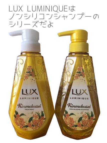 ルミニーク 金木犀 お試し容量ポンプペア/LUX/市販シャンプーを使ったクチコミ(2枚目)