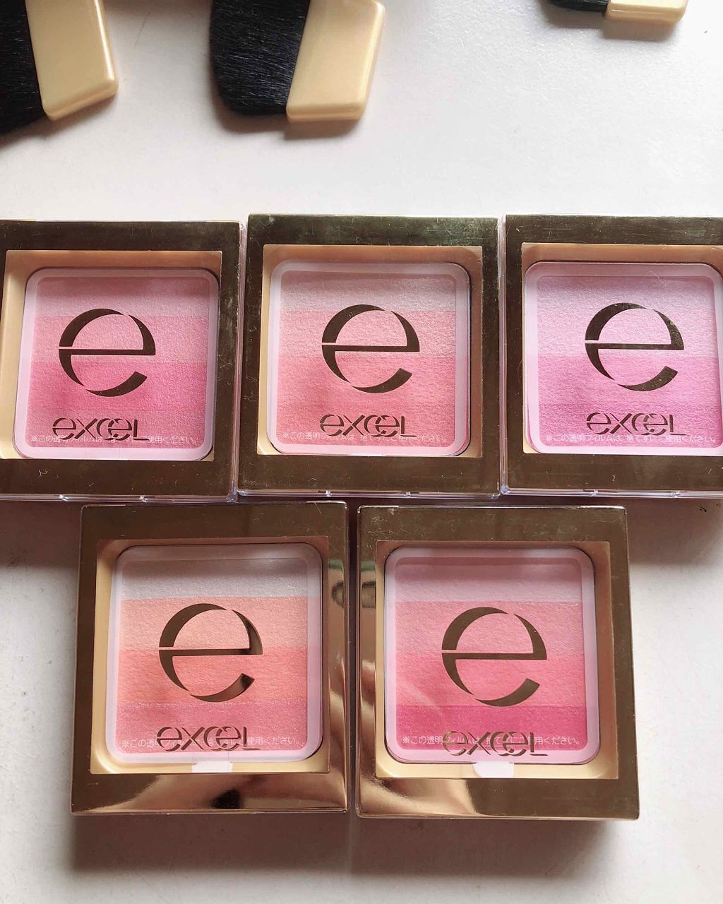 グラデーションチーク N/excel/パウダーチークを使ったクチコミ(1枚目)