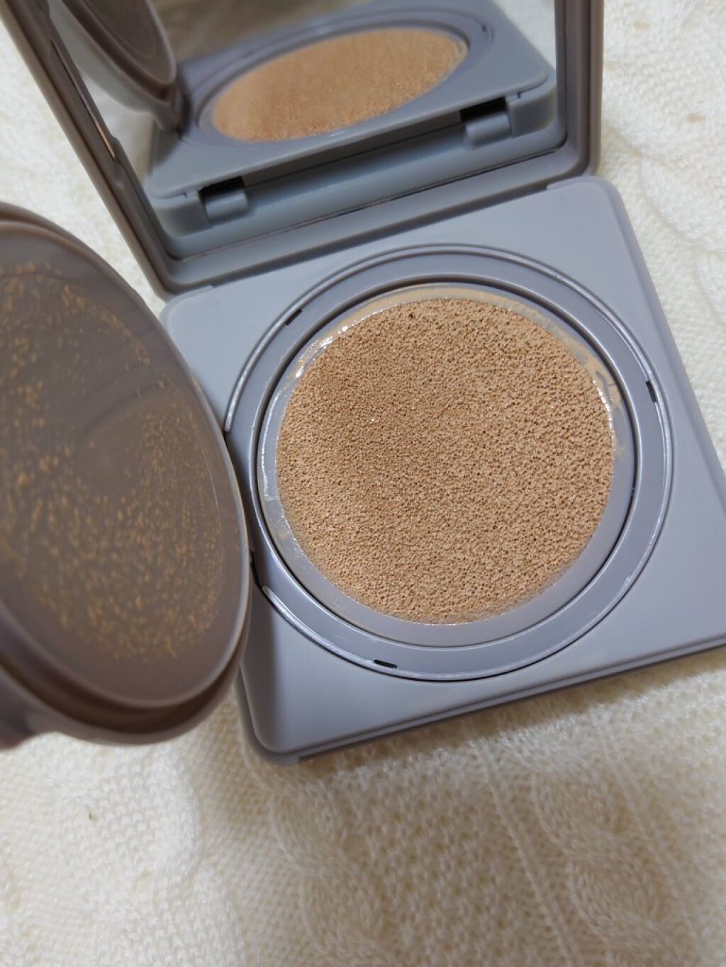 ブライトアップスキンファンデーション/UUUNI/クッションファンデーションを使ったクチコミ（2枚目）