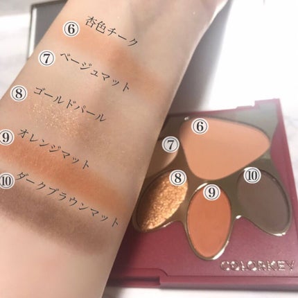トラ十色アイシャドウパレット/COLORKEY/アイシャドウパレットを使ったクチコミ(5枚目)