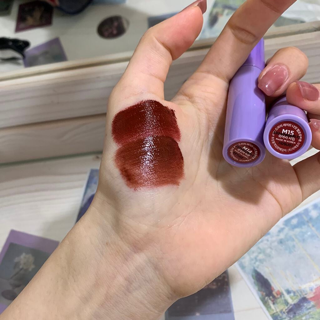 ドリーミーレイトナイト メロウティント/MERZY/リップティントを使ったクチコミ(2枚目)