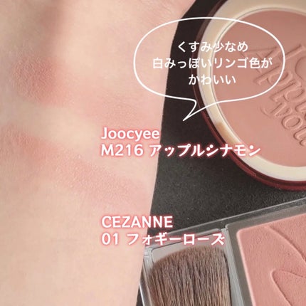 APPLE YOU ニュアンスグロウパウダー/Joocyee/パウダーチークを使ったクチコミ(4枚目)