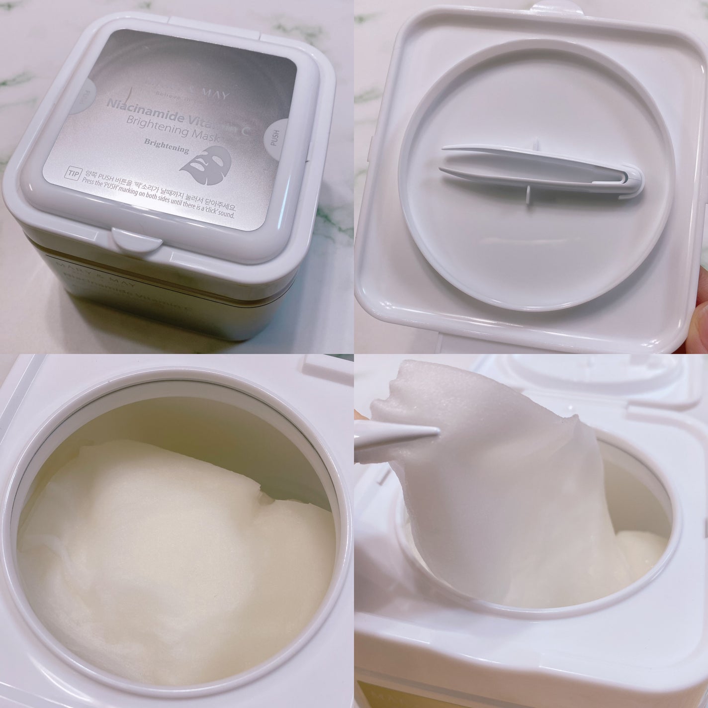 ナイアシンアミドビタミンC ブライトニングマスク/MARY&MAY/シートマスク・パックを使ったクチコミ(2枚目)