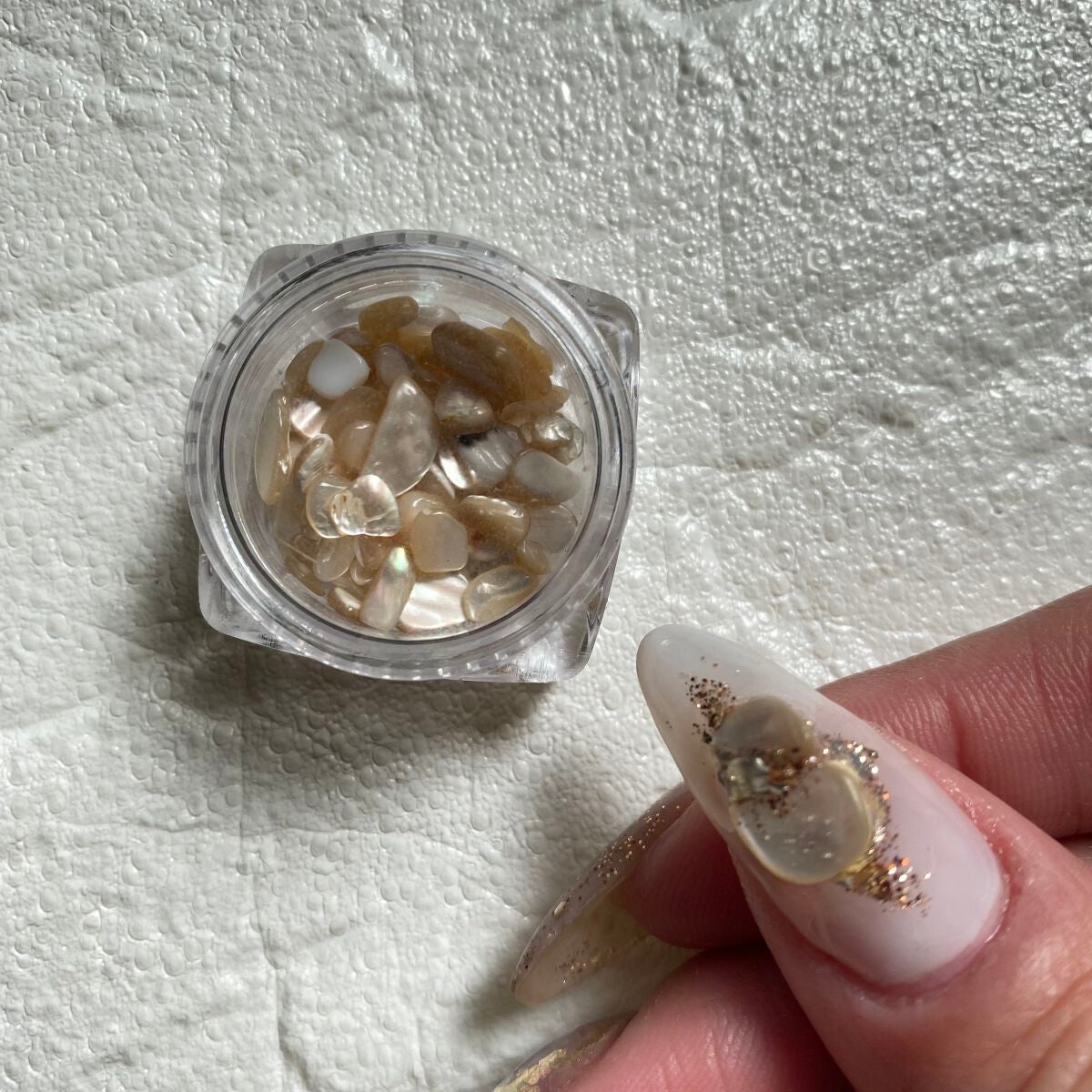 シェルフレーク12色セット/NAILTOWN/ネイルチップ・パーツを使ったクチコミ(5枚目)