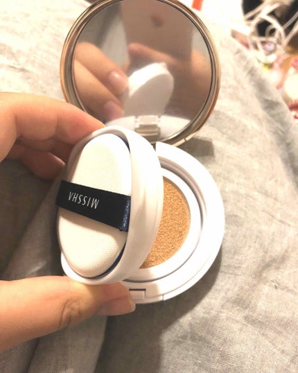 M クッション ファンデーション(モイスチャー)/MISSHA/クッションファンデーションを使ったクチコミ(2枚目)