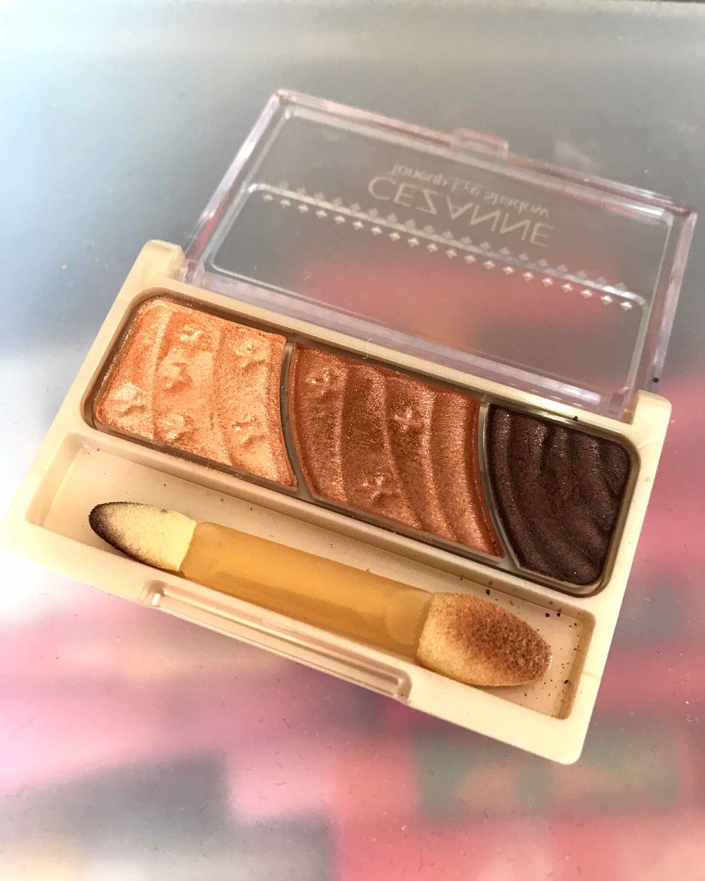 トーンアップアイシャドウ/CEZANNE/アイシャドウパレットを使ったクチコミ（1枚目）