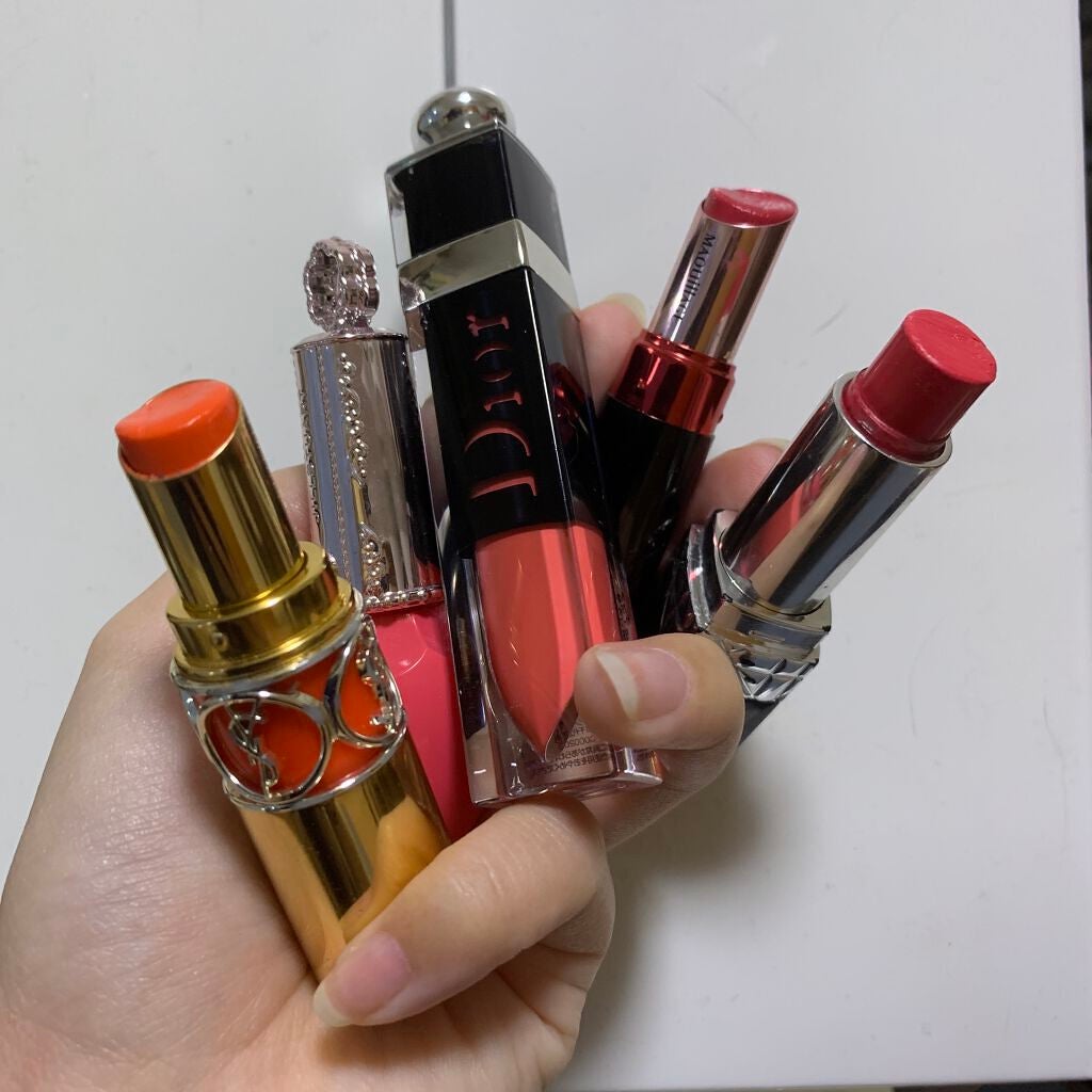 ルージュ ヴォリュプテ シャイン/YVES SAINT LAURENT BEAUTE/口紅を使ったクチコミ(1枚目)