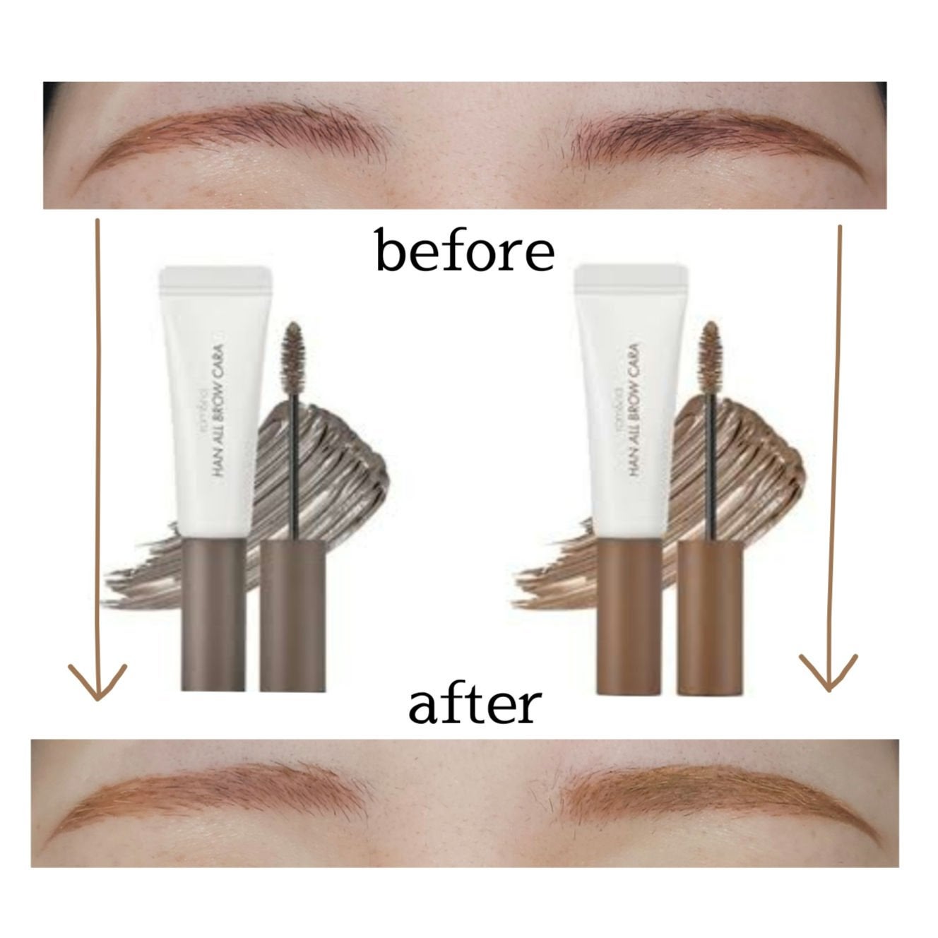 ハンオールブロウカラ/rom&nd/眉マスカラを使ったクチコミ(3枚目)