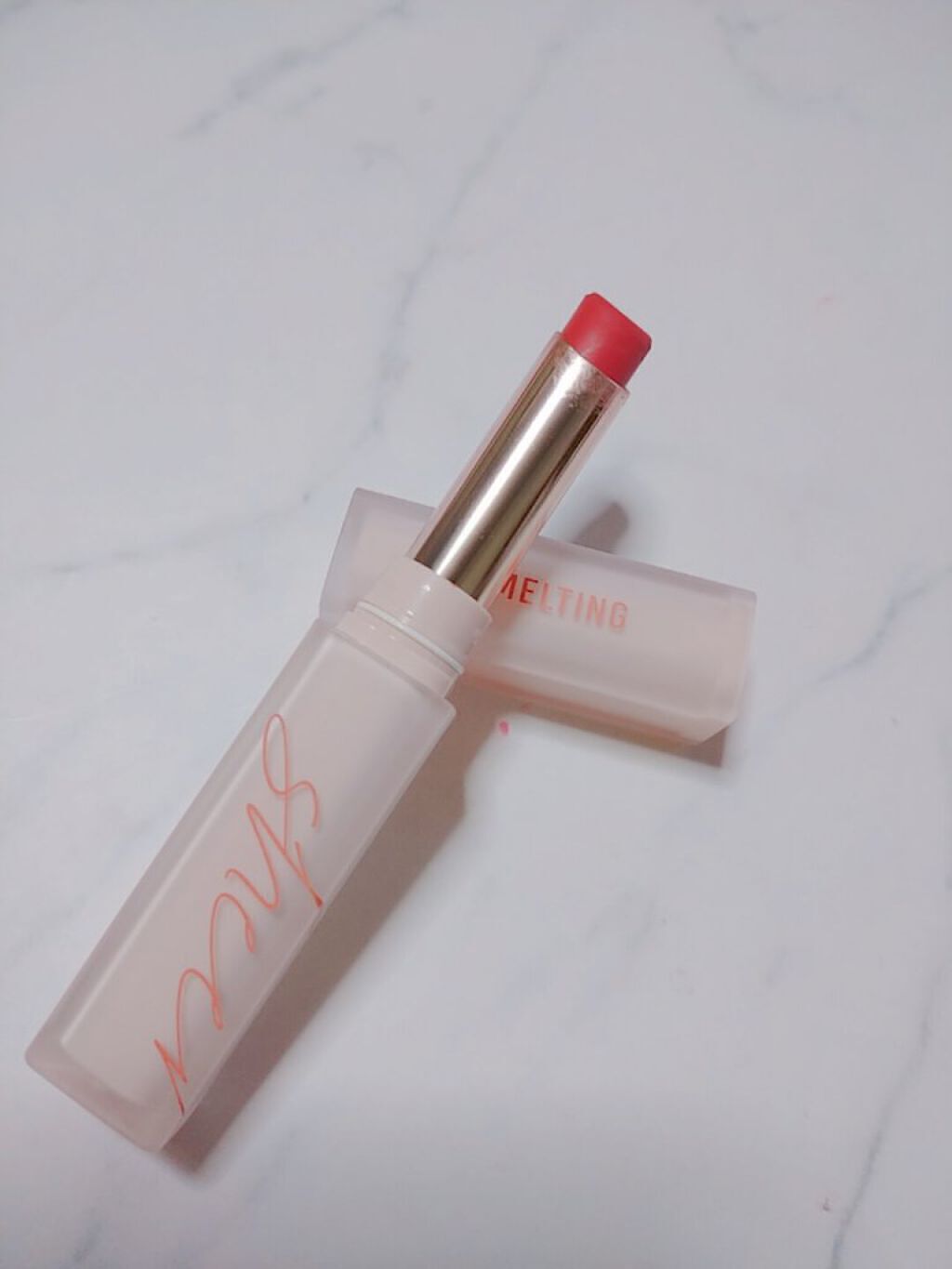  メルティング シアー マット バーム 01 NUDE LIKE/CLIO/口紅を使ったクチコミ（1枚目）