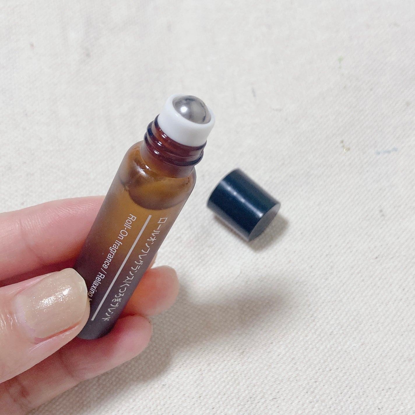 ブレンドエッセンシャルオイル・くつろぎ/無印良品/アロマオイルを使ったクチコミ(2枚目)